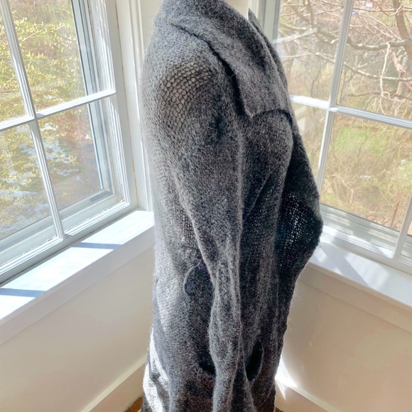 WILFRED feather light long mohair blend cardigan - Picture 4 of 10